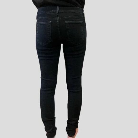 Koral Color Block Two Tone Blue & Black Skinny Jeans - Picture 4 of 14